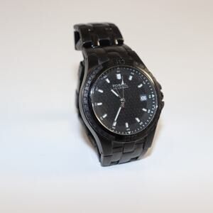 Fossil Blue Men’s Black Stainless Steel Watch WR100 – Untested